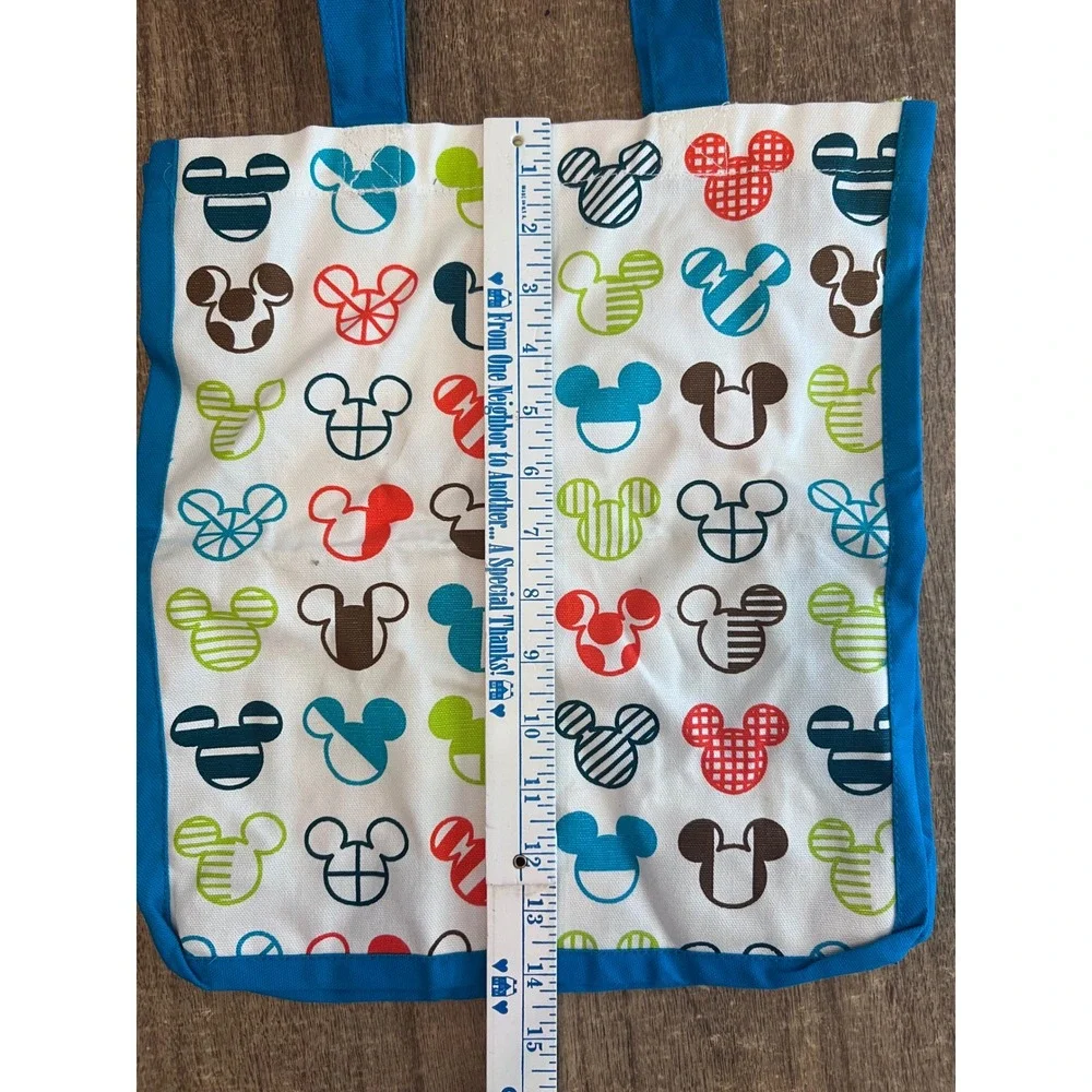 Disney Mickey Mouse Colorful Canvas Tote Bag Kohl's Cares Reusable Bags
